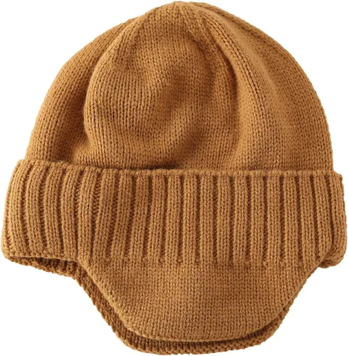 Miniatura 3 de Home Prefer Gorro de invierno para hombre, gorro de punto con orejeras, gorro con orejas