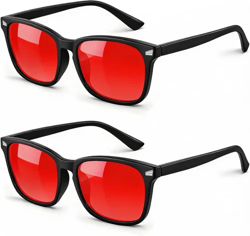 Miniatura 7 de Gafas de luz azul para niños y niñas, paquete de 2 lentes de luz azul para adolescentes y niños, anteojos falsos, anteojos para niños pequeños, de 6