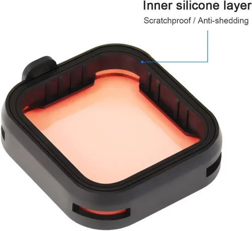Miniatura 2 de SOONSUN Juego de 6 filtros de lentes para GoPro Hero 12 11 10 9 Negro - ND8, ND16, ND32, CPL, rojo, magenta, densidad neutra, polarizador circular