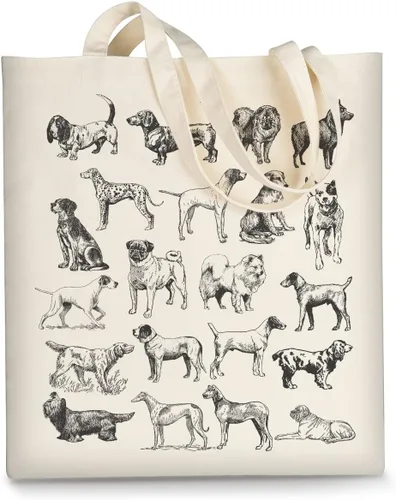 Miniatura 18 de Bolsa de lona AUSVKAI estética para mujer, lindas bolsas de tela reutilizables de algodón para compras, playa, comestibles