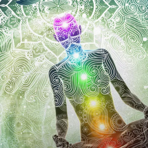 Miniatura 5 de DYNH Tapiz de Chakra, Tapiz de Yoga Meditación de Siete Chakras Zen Decorativo para Colgar en la Pared para Dormitorio, Tapices Espirituales Hippie
