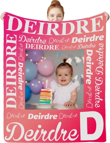 Miniatura 9 de Manta personalizada con nombre para bebés, niños y niñas, mantas de bebé personalizadas con nombre para adultos y niños, manta personalizada