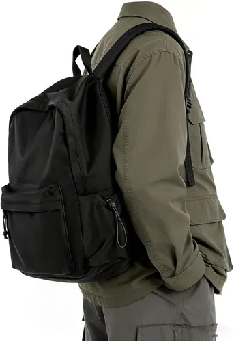 Miniatura 13 de Mochila para escuela, mochila de escuela secundaria para adolescentes, niñas y niños, Grande negro, Classic