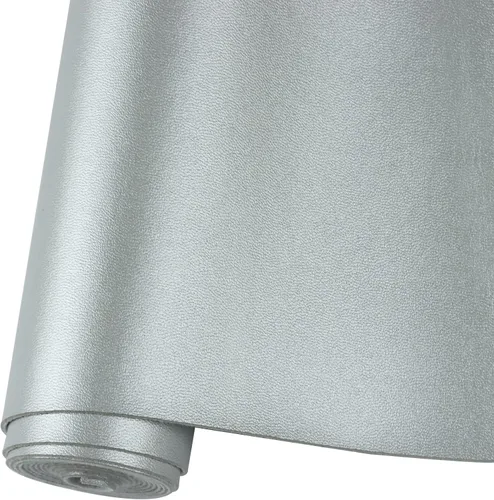 Miniatura 7 de Rollo de hojas de cuero sintético liso de color sólido 12"X53" (30cmX135cm), muy adecuadas para hacer manualidades, aretes de cuero, lazos, costura