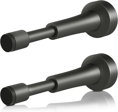 Miniatura 14 de 3 topes de puerta de resorte para pared, tope de puerta de 4.33 pulgadas para parte inferior de la puerta, topes de puerta de aluminio con punta