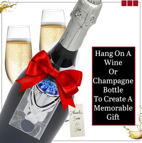 Miniatura 6 de Tapón de vino y tapón de champán todo en uno – sello patentado, conserva las burbujas y el sabor de los vinos Prosecco, blancos y tintos. 1 tapón