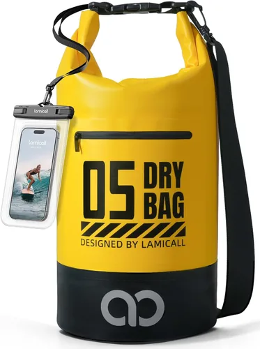 Miniatura 29 de Lamicall Mochila seca impermeable - [Durable y flotante] 5L/10L/20L/30L/40L bolsa grande impermeable con funda impermeable para teléfono para kayak