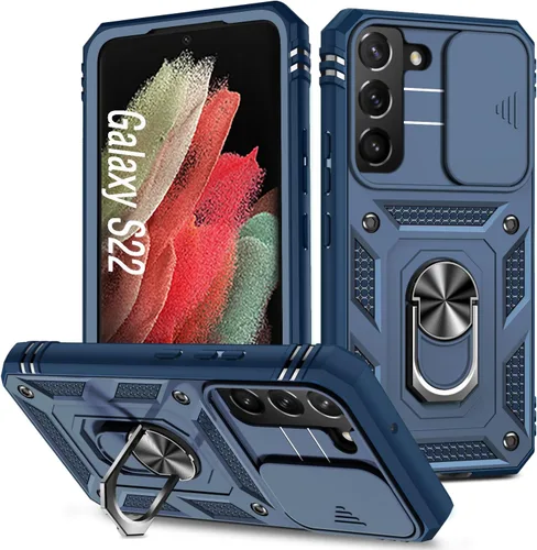 Miniatura 39 de Funda para Galaxy S22 Ultra, a prueba de golpes, resistente a los impactos con lente deslizante Funda protectora para Samsung Galaxy S22 Ultra 4G/5G