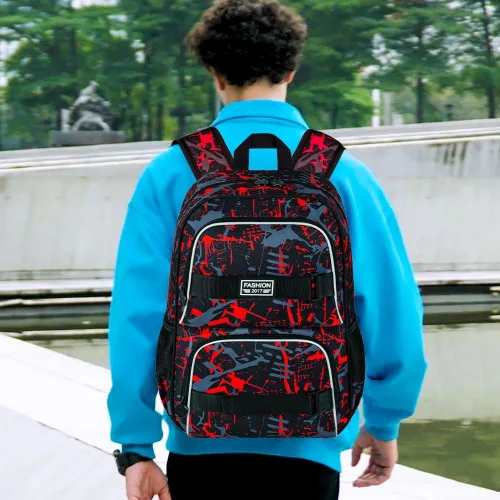 Miniatura 16 de Mochila para laptop, 16 pulgadas, bolsa escolar y bolsa de almuerzo, mochilas resistentes al agua para adolescentes, niñas, mujeres, estudiantes