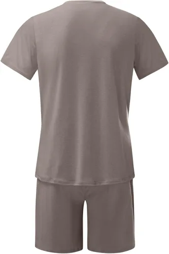 Miniatura 6 de Conjunto deportivo de verano de 2 piezas para hombre, camisetas de manga corta y pantalones cortos, conjunto deportivo deportivo deportivo