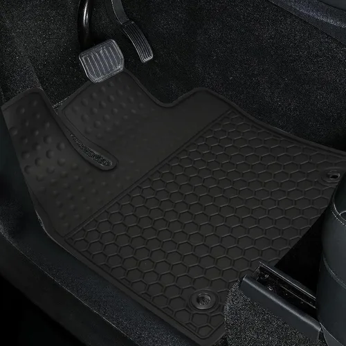 Miniatura 7 de Alfombrillas de coche a medida para Volvo XC60 2018-2025 (No para híbrido) T5 T6 Momentum, alfombrillas de goma negras para auto, protección