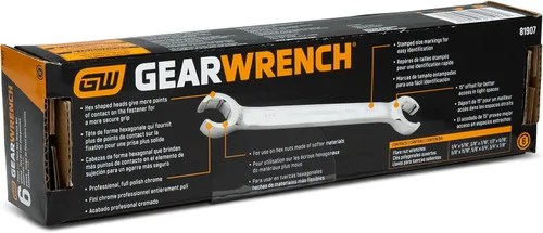 Miniatura 8 de GEARWRENCH Juego de 6 llaves para tuercas cónicas, SAE - 81907