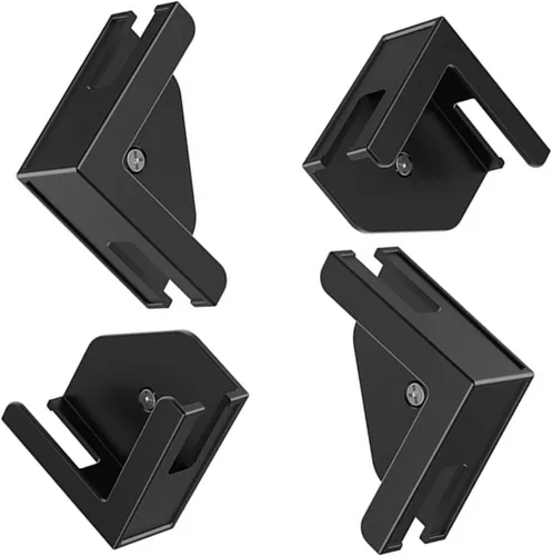 Miniatura 9 de Soporte de montaje en pared para tabletas Smartphones Fácil instala con adhesivo o tornillos EReader Montaje en pared Negro