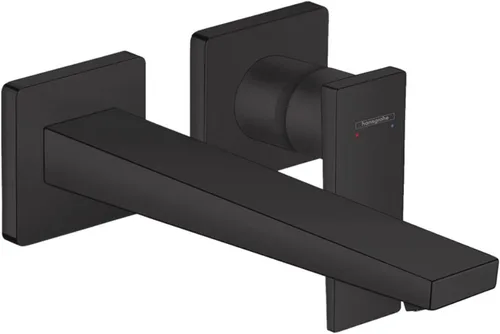 Miniatura 6 de hansgrohe Metropol 32526141 - Grifo moderno de baño montado en la pared de 1 manija y 2 agujeros de 5 pulgadas de alto en bronce cepillado