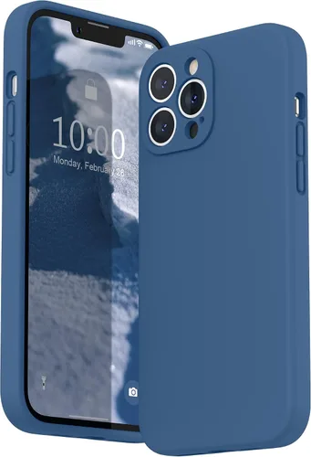 Miniatura 8 de SURPHY Funda compatible con iPhone 13 Pro Max con protector de pantalla, (protección de cámara + forro de microfibra suave), funda de silicona Negro