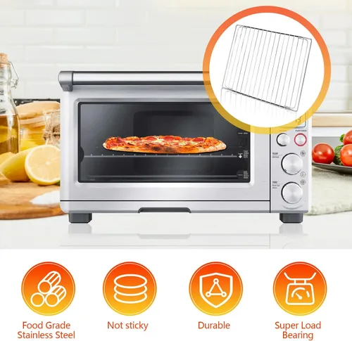 Miniatura 3 de Estante de horno de acero inoxidable para horno inteligente Breville BOV800XL, Plus BOV810BSS, Pro BOV845BSS. SP0002651, reemplazos de estantes