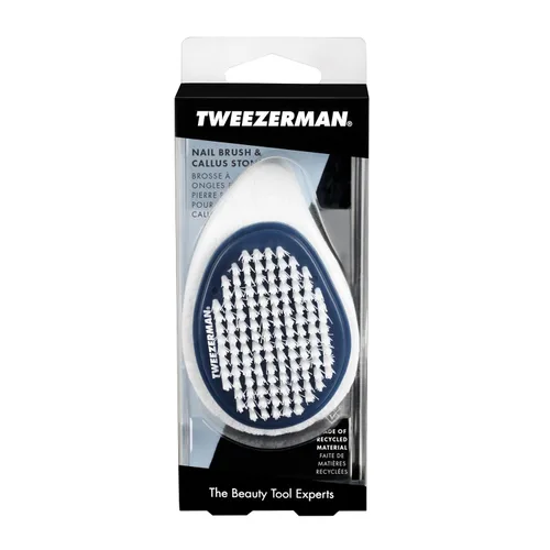Miniatura 8 de Tweezerman Exclusivo cepillo de uñas de doble superficie y combo de callo, azul noche