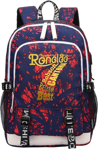 Miniatura 36 de Soccer Player 7 Mochila deportiva multifunción para viajes, portátil, para fanáticos del fútbol, para hombres y mujeres, negro - 2, Tamaño único