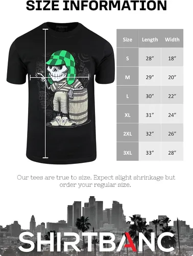 Miniatura 6 de El Chavo del Ocho Dia de Los Muertos Camisa Calavera Azúcar Chespirito