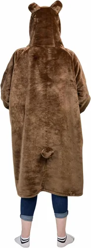 Miniatura 2 de Waitu Manta Ponible de Oso con Capucha, Divertidos Disfraces de Halloween, Regalos de Cumpleaños para Mujeres, Hombres, Niños y Niñas, Manta