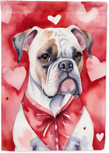 Miniatura 45 de Caroline's Treasures DAC5292CHF - Bandera de Border Collie My Valentine House para porche, grande, con manga para porche, para colgar en la pared