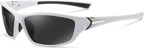 Lentes de sol polarizados de lectura con lente completa para hombres y mujeres, deportes, conducción, lectura, lentes tintados para lectores Blanco