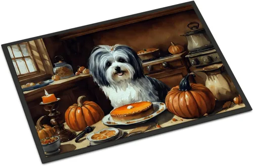 Miniatura 51 de Caroline's Treasures DAC1720MAT Affenpinscher - Tapete de otoño para cocina, con calabazas, 18 x 27 pulgadas, tapete para puerta delantera