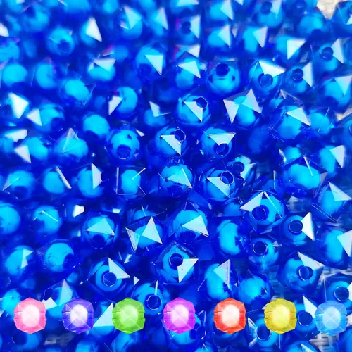 Miniatura 11 de Cubo de 400 cuentas espaciadoras de cristal cuadradas transparentes facetadas de 0.315 pulgadas (0.315 in), cuentas redondas