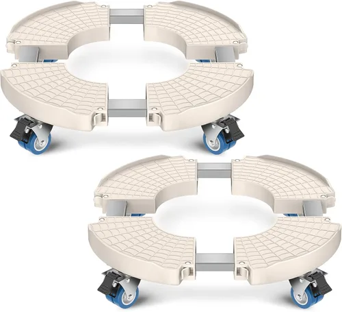 Miniatura 9 de VANCASTLE Organizador para plantas con ruedas bloqueables, capacidad de 450 libras, soporte ajustable de 15 a 22 pulgadas con ruedas base rodante