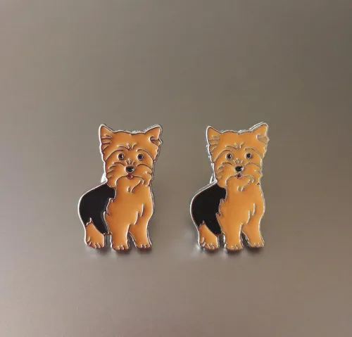 Miniatura 59 de Broche de perro carlino encantador para mascotas, broche de ramillete de metal, placa de identificación para perro, regalo de cumpleaños de Navidad