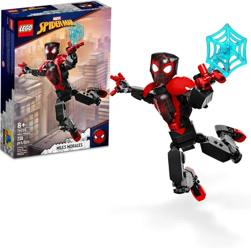 LEGO Marvel Miles Morales Set de Figuras, 76225 Juguete de Acción de Spider-Man Totalmente Articulado, Juguete Coleccionable de Película de Super