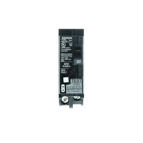 Miniatura 2 de Disyuntor de circuito neutro enchufable GFCI de 1 polo de 20 amperios