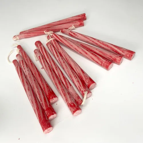 Miniatura 4 de jewFadz Chanukah - Velas regulares de color rojo para menorá, celebraciones tradicionales judías de Hanukkah, caja individual de 44 velas