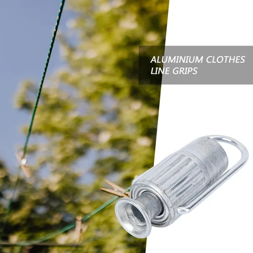 Miniatura 4 de DOITOOL 2 piezas de tensor de tendedero de metal Sunline Tight Grips Herramientas para poleas y líneas de ropa fijas, suministros de lavandería