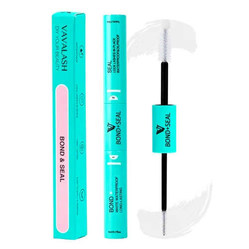 Miniatura 7 de VAVALASH Adhesivo y Sellador para Pestañas Pegamento Impermeable para Pestañas 2 en 1 de Larga Duración Adhesivo para Grupos de Pestañas para Negro