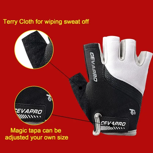 Miniatura 5 de Cevapro Guantes de ciclismo para hombres y mujeres, guantes de bicicleta de montaña MTB, guantes de bicicleta con almohadilla antideslizante que