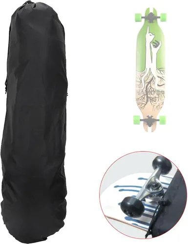 Miniatura 5 de Bolsa para patineta, mochila para monopatín, con correas de hombro ajustables, bolsa de almacenamiento de tela Oxford 150D, 1 funda de transporte