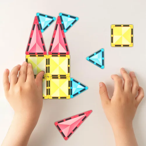Miniatura 6 de PicassoTiles Mini Diamond PTM12 - Azulejos magnéticos de construcción, bloques, juguete portátil y compacto, educación de STEM y temprana