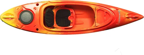 Miniatura 4 de Perception Flash 9.5 Sit Inside Kayak Soportes de caña y almacenamiento trasero Rojo Blanco y Azul