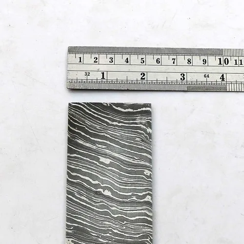 Miniatura 3 de PAL 2000 KNIVES DAM-9000 Billet de Damasco para la fabricación de cuchillos - Patrón de tormenta de fuego de barra 12" x 2" x 0.197 in