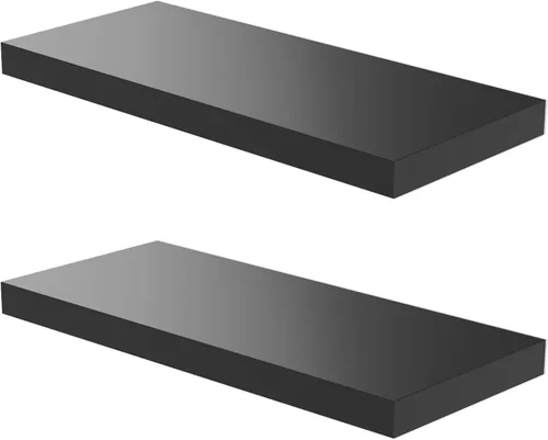 Miniatura 20 de Estante Flotante, Juego de 2 Estantes de Pared, 36 pulgadas de ancho x 12.75 pulgadas de profundidad x 2 pulgadas de alto, Estante Flotante de Pared