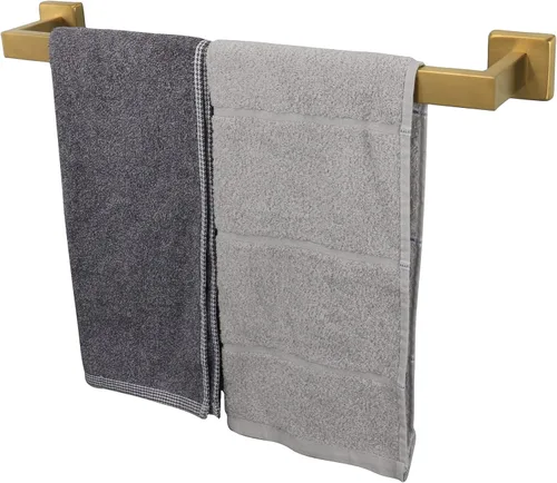 Miniatura 16 de TocTen Toallero de Baño - Base Cuadrada Engrosada SUS304 Barra de Toallas de Acero Inoxidable para Baño, Accesorios de Baño Varilla de Toallas