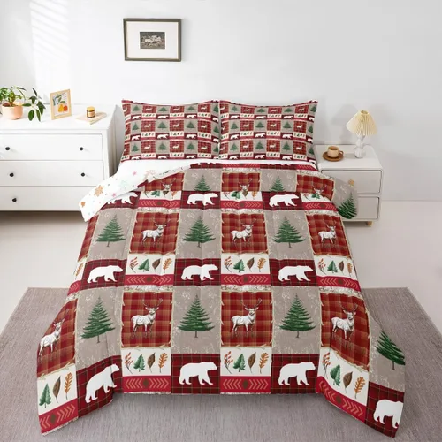 Miniatura 21 de Erosebridal Juego de ropa de cama Kawaii de muñeco de nieve tamaño individual para niños y niñas, juego de ropa de cama de feliz año nuevo, edredón
