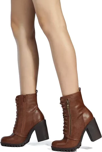 Miniatura 6 de DREAM PAIRS - Botines de tacón grueso para mujer