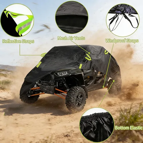 Miniatura 5 de UTV Cover for CFMoto UForce LTD 2011-2018, Heavy Duty All Weather UTV Storage Cover Dust Snow Rain Protection, Outdoor & Indoor Fit for Most UTV