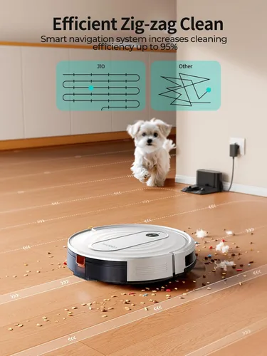 Miniatura 6 de Robot aspirador y trapeador – Potente succión de 4000 Pa, control de aplicación/Alexa, solución de limpieza 3 en 1 con carga automática, perfecta