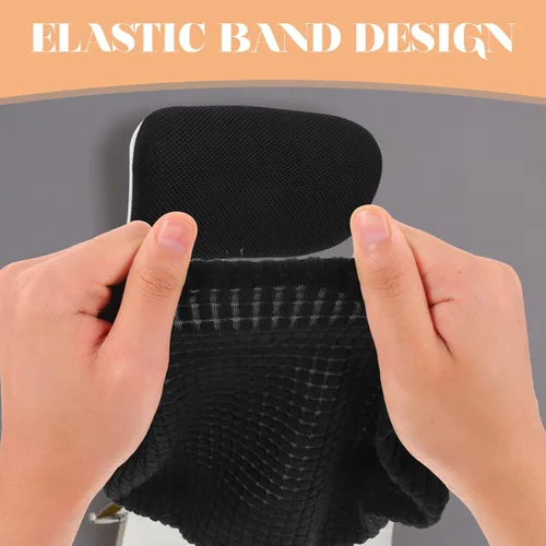 Miniatura 9 de DECHOUS Funda elástica para reposacabezas de silla de oficina, para silla de computadora, para protección del cuello y uso en la oficina en casa