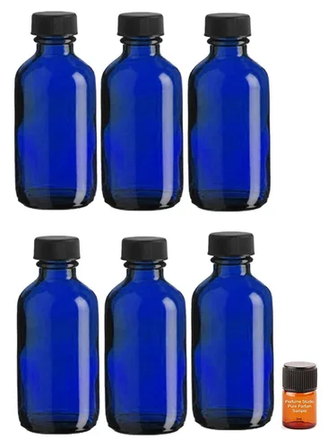 Miniatura 2 de Perfume Studio Juego de 6 piezas; botellas cuentagotas de vidrio ámbar de 2 onzas con una muestra de fragancia Perfume Studio de 0.07 onzas líquidas