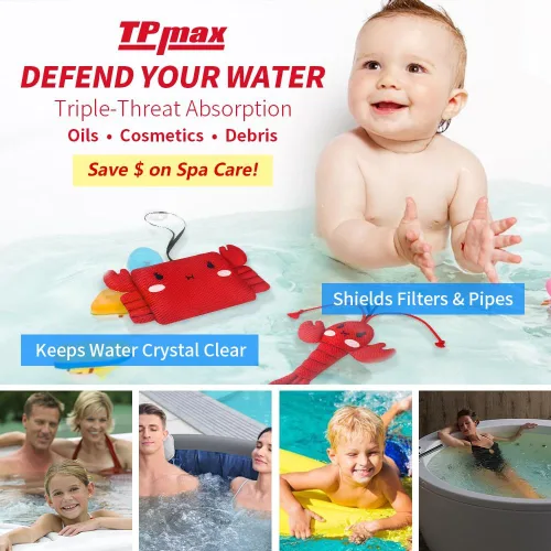 Miniatura 8 de TPmax Paquete doble de esponja reutilizable para bañera de hidromasaje y esponja absorbente de aceite, accesorios imprescindibles para bañera