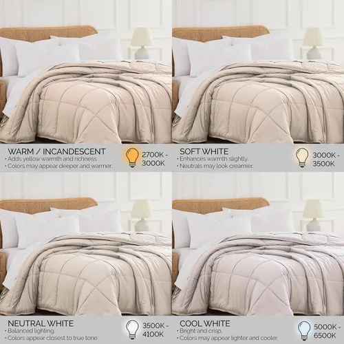 Miniatura 8 de Edredón ligero Southshore Fine Linens Vilano Springs, Microfibra, Bone, Full/ Queen Hueso